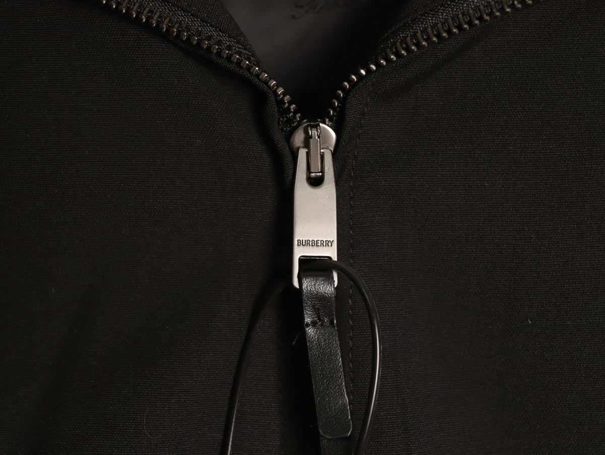 Burberry 26SS Bloomsbury Equestrian Full-Zip Jacket - Black